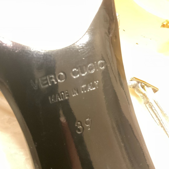 Gunmetal Rhinestone and Silver Evening Heels, Beautiful, Sz 8.5 / 39 - Picture 13 of 16